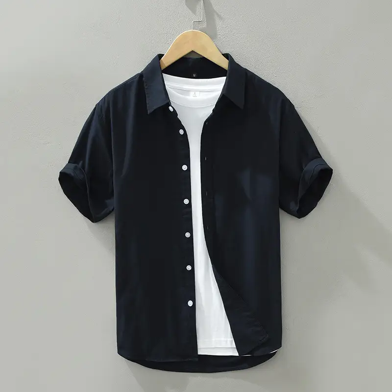 Pink Short-sleeved Japanese Style Shirt