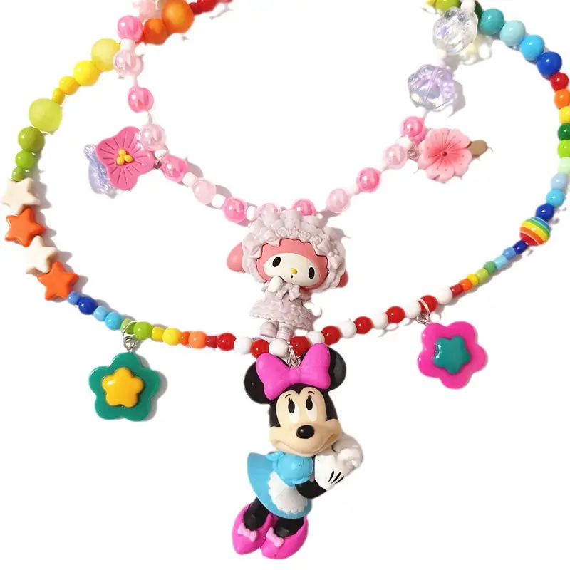 Mickey Mouse Beaded Neck Chain for Women & Kids - Image 5