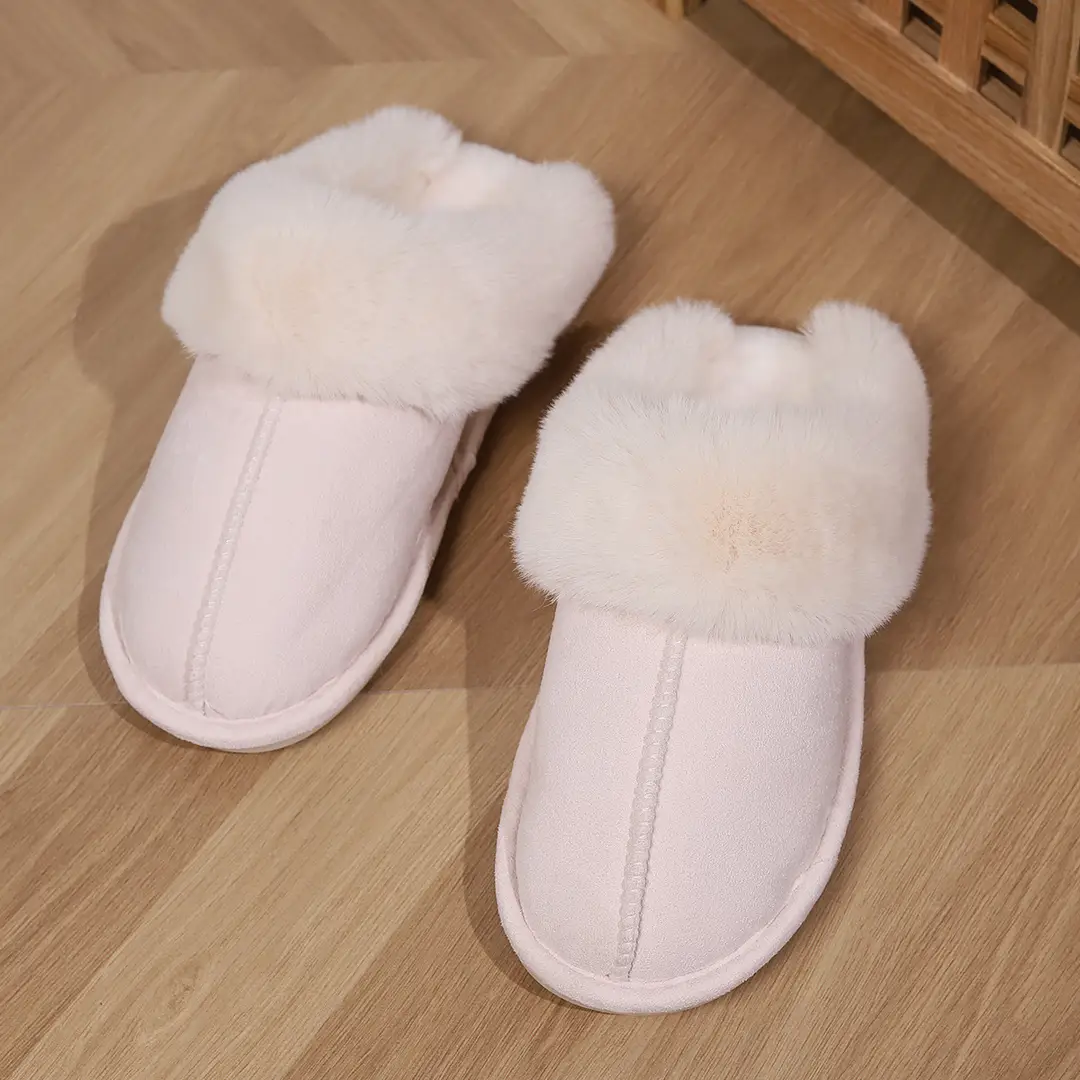 Cross-Border Amazon Home Couple's Cotton Slippers, Warm Winter Cotton Slippers, Thickened Autumn and Winter Indoor Half-Heel Home Slippers — feature 26