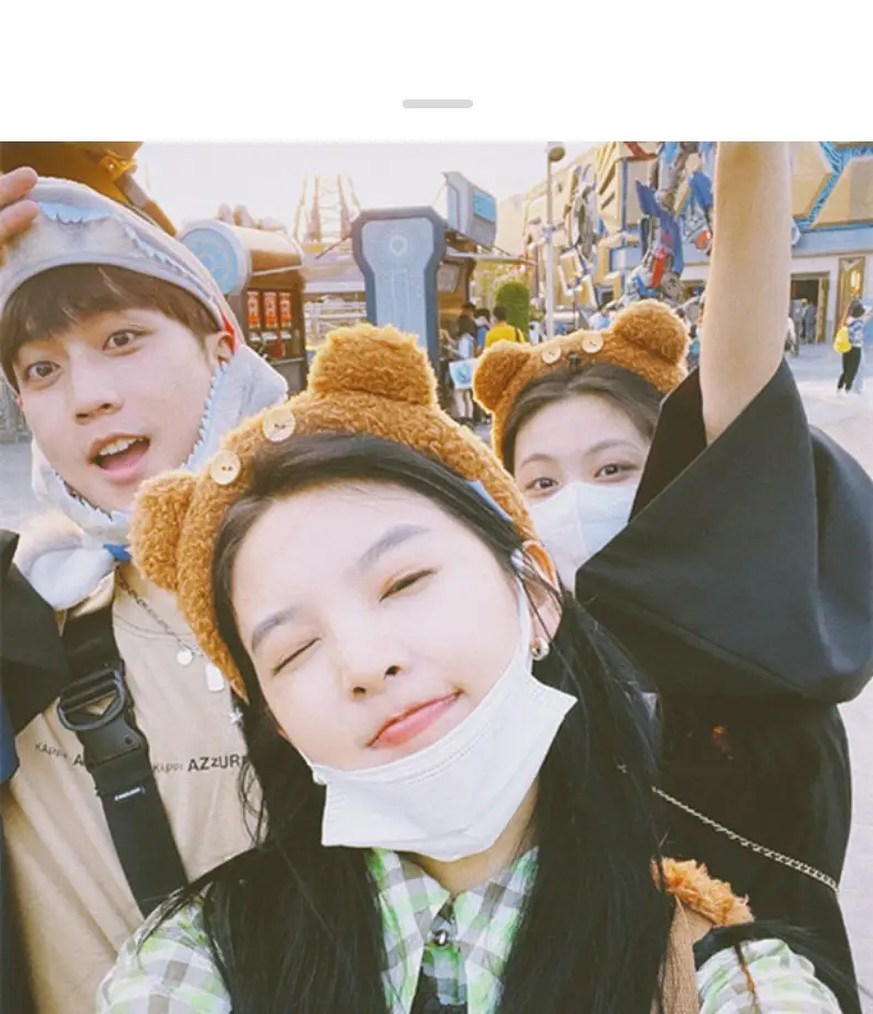 Cute Bear Button Hair Band for Women — feature 19