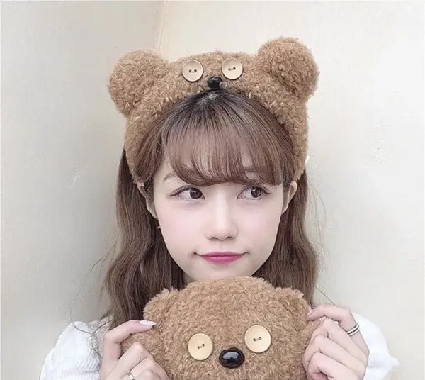 Cute Bear Button Hair Band for Women — feature 21