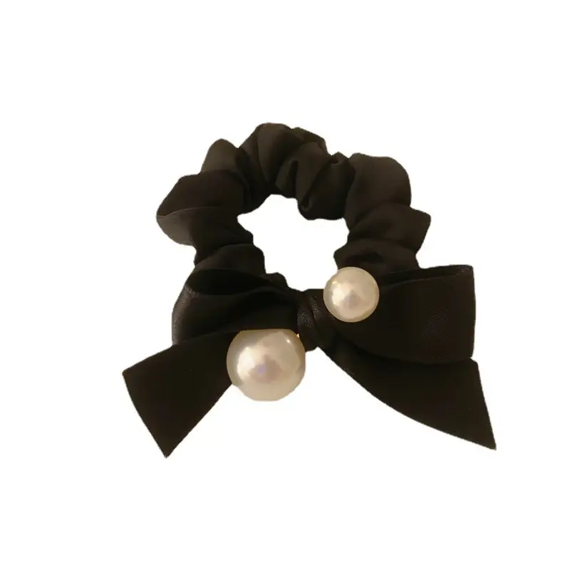 Black Pearl Super Elastic Head Rope with Velvet Bow - Image 5