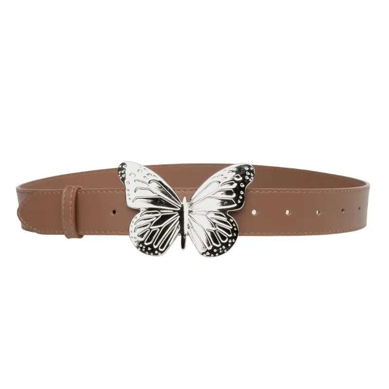 Women's Butterfly Belt with Genuine Leather Wide Strap - Image 12