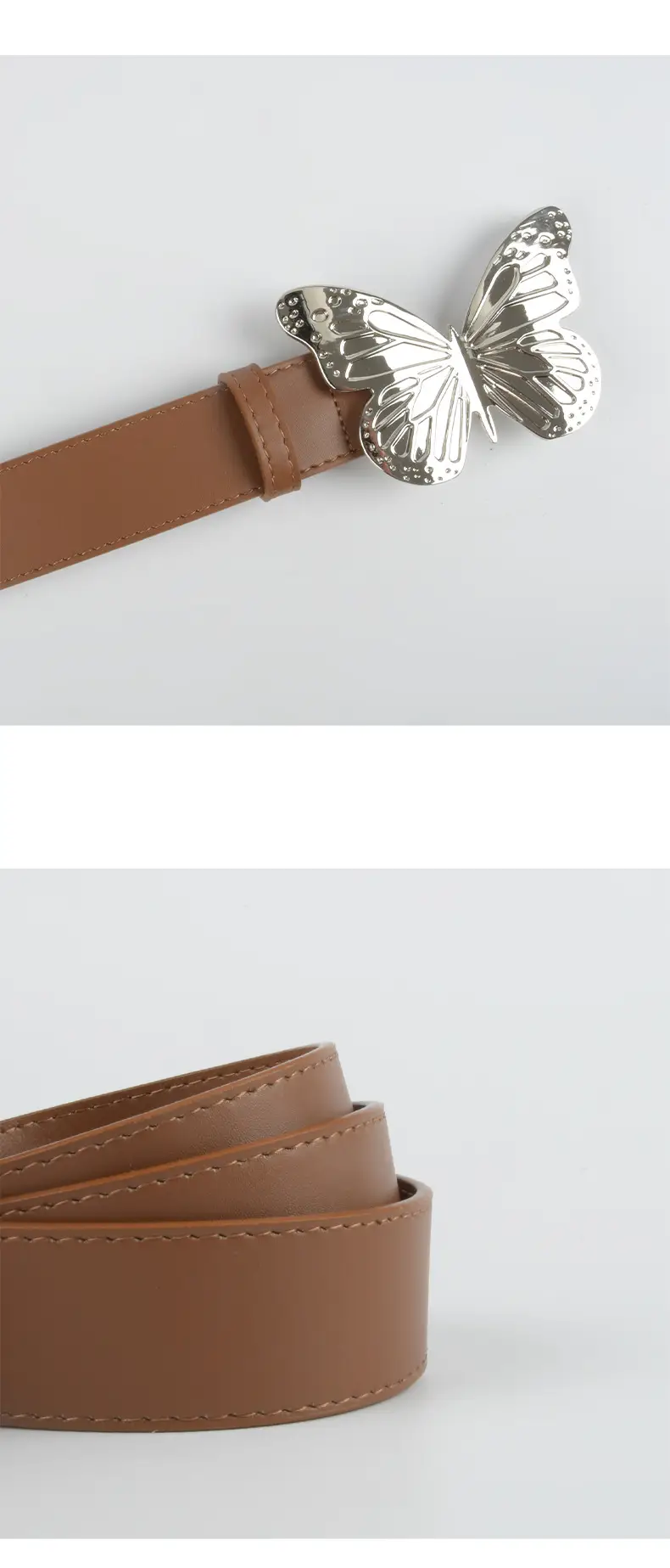 Women's Butterfly Belt with Genuine Leather Wide Strap β feature 8