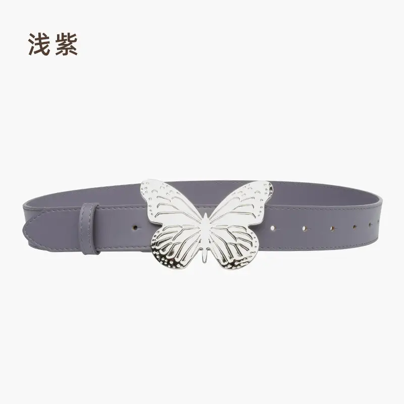 Women's Butterfly Belt with Genuine Leather Wide Strap - Image 4