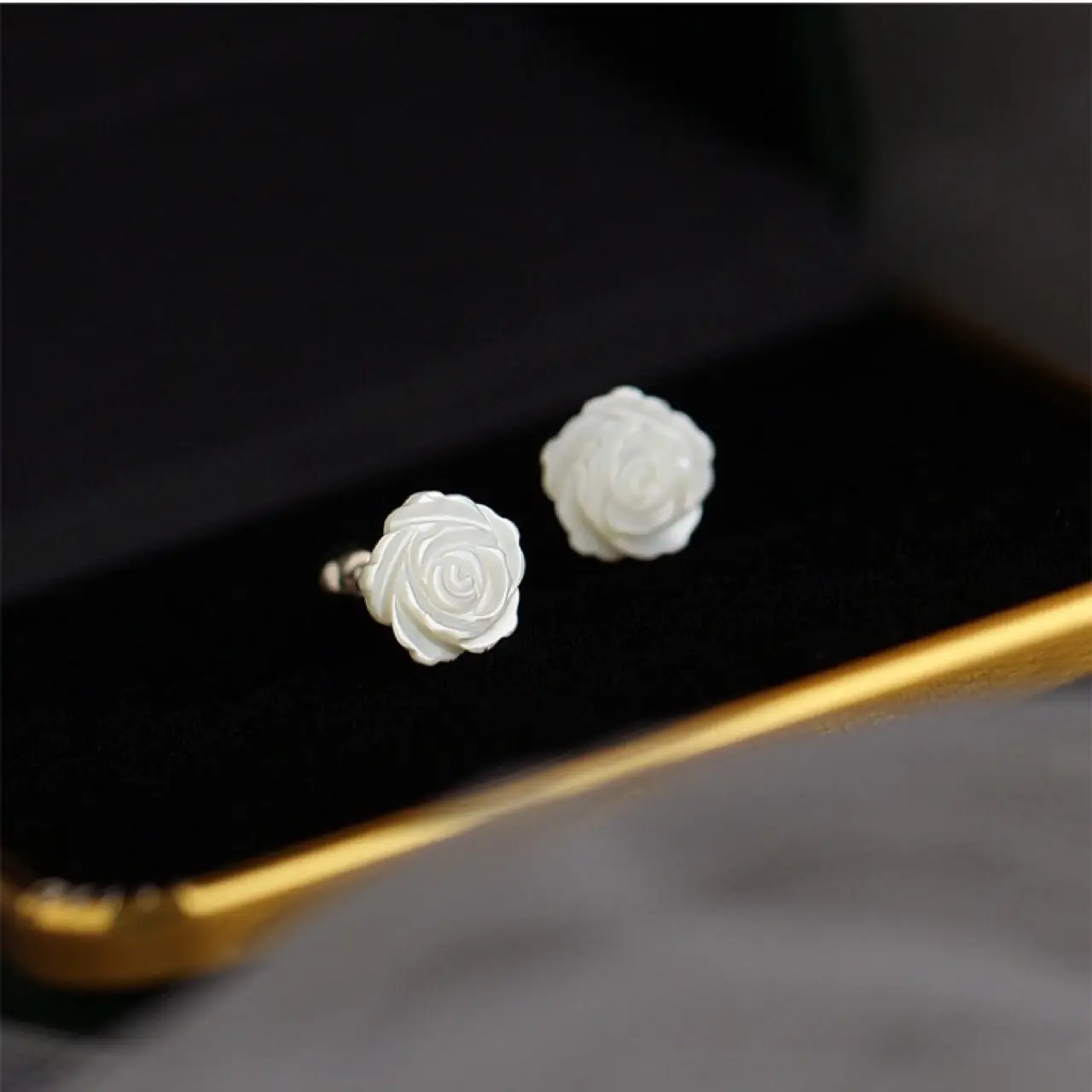 French Style Mother-of-Pearl Earrings 925 Silver - Image 4