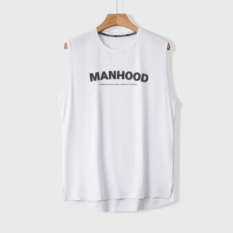 Men's 2023 Sleeveless Vest Teal Korean Style - Image 5