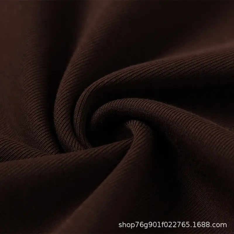 Women's Brown Slim Fit T-Shirt Summer 2023 - Image 3