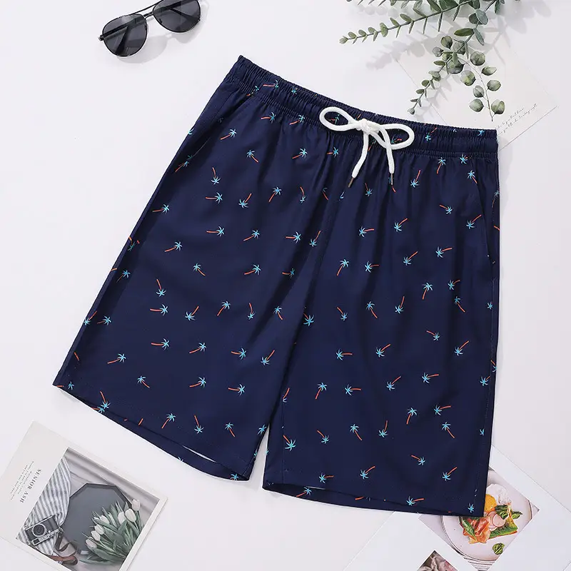 Men's Tropical Print Shorts with Pocket Design - Image 4