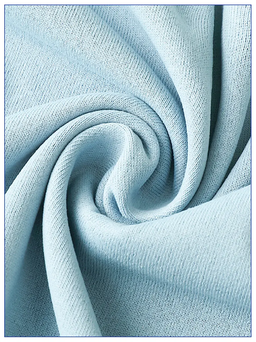Men Women Light Blue Waterproof T-Shirt Crewneck - Image 15