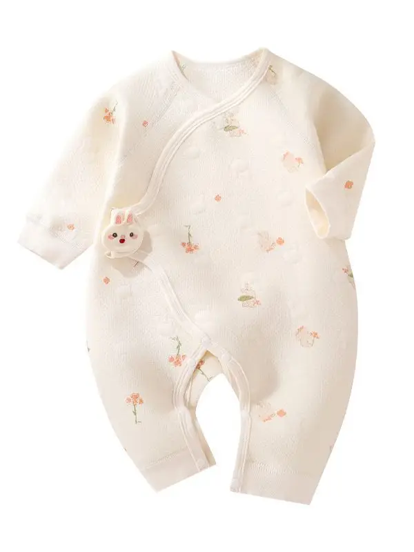 Newborn Velvet Jumpsuit White Boneless Baby's Winter Warm - Image 31