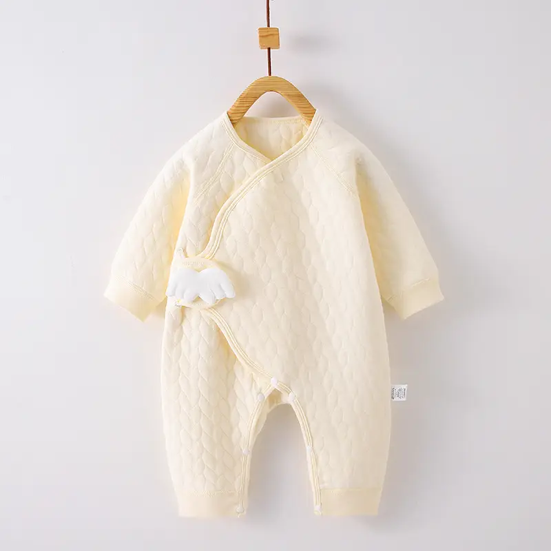 Newborn Velvet Jumpsuit White Boneless Baby's Winter Warm - Image 13