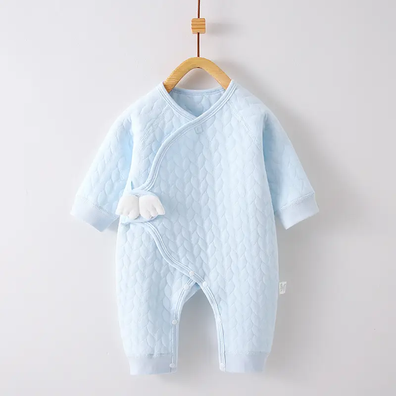 Newborn Velvet Jumpsuit White Boneless Baby's Winter Warm - Image 14
