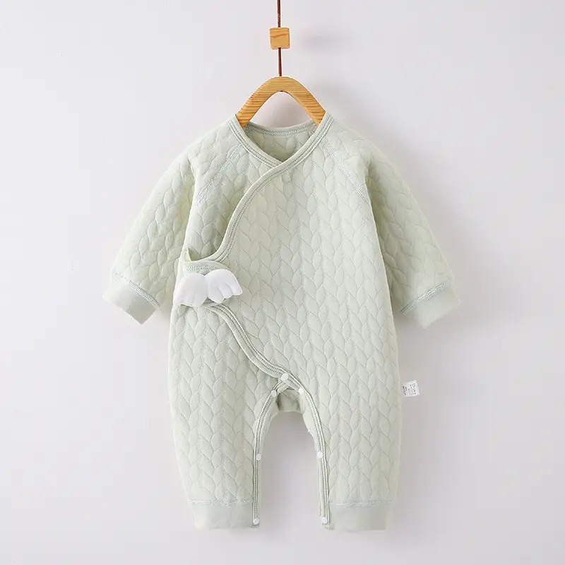 Newborn Velvet Jumpsuit White Boneless Baby's Winter Warm - Image 15