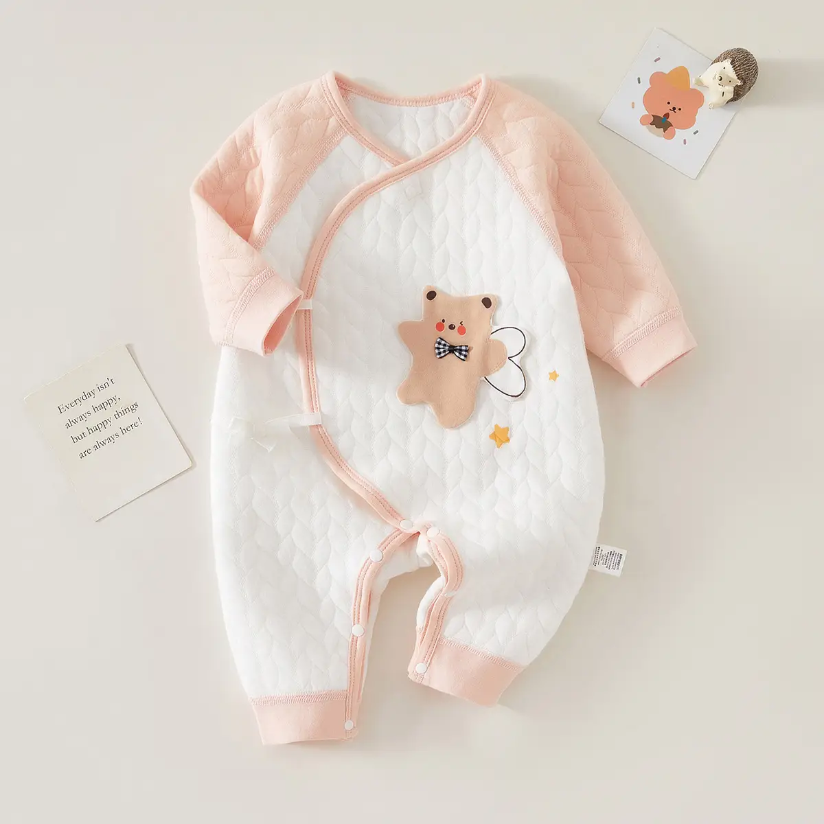 Newborn Velvet Jumpsuit White Boneless Baby's Winter Warm - Image 21