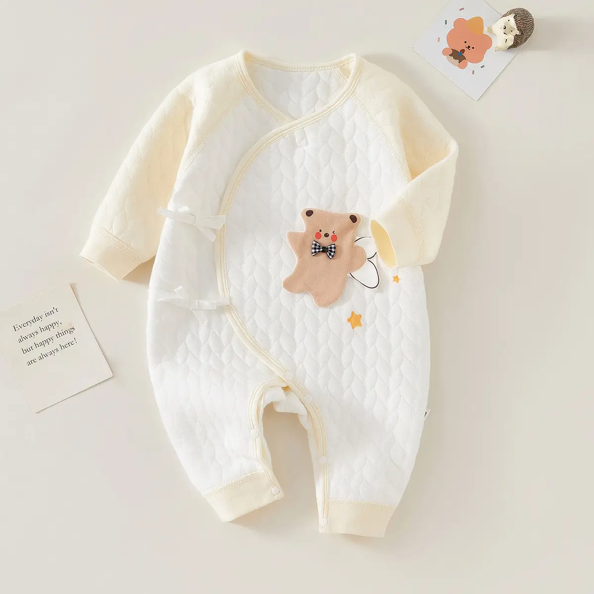Newborn Velvet Jumpsuit White Boneless Baby's Winter Warm - Image 22
