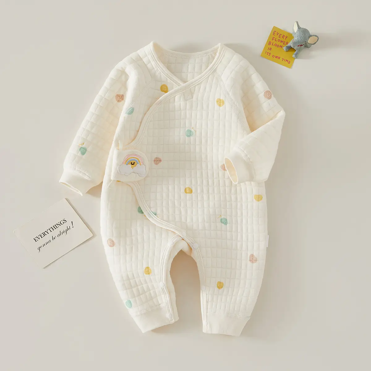 Newborn Velvet Jumpsuit White Boneless Baby's Winter Warm - Image 24