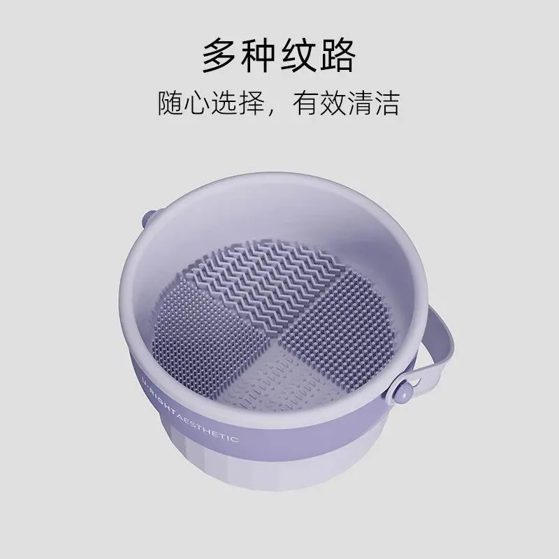Silicone Makeup Brush Cleaner Egg Drying Rack Dual Color