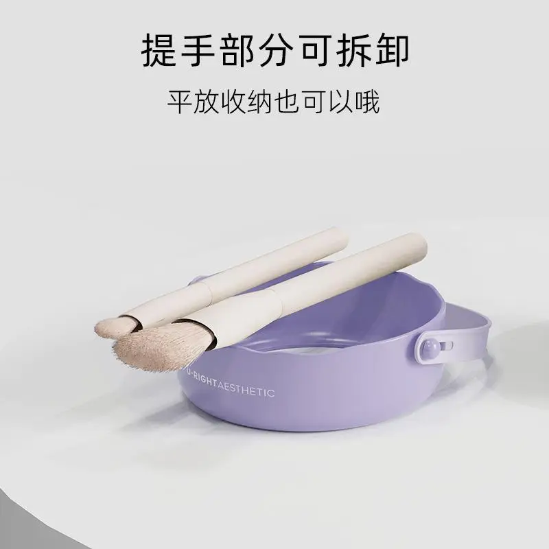 Silicone Makeup Brush Cleaner Egg Drying Rack Dual Color