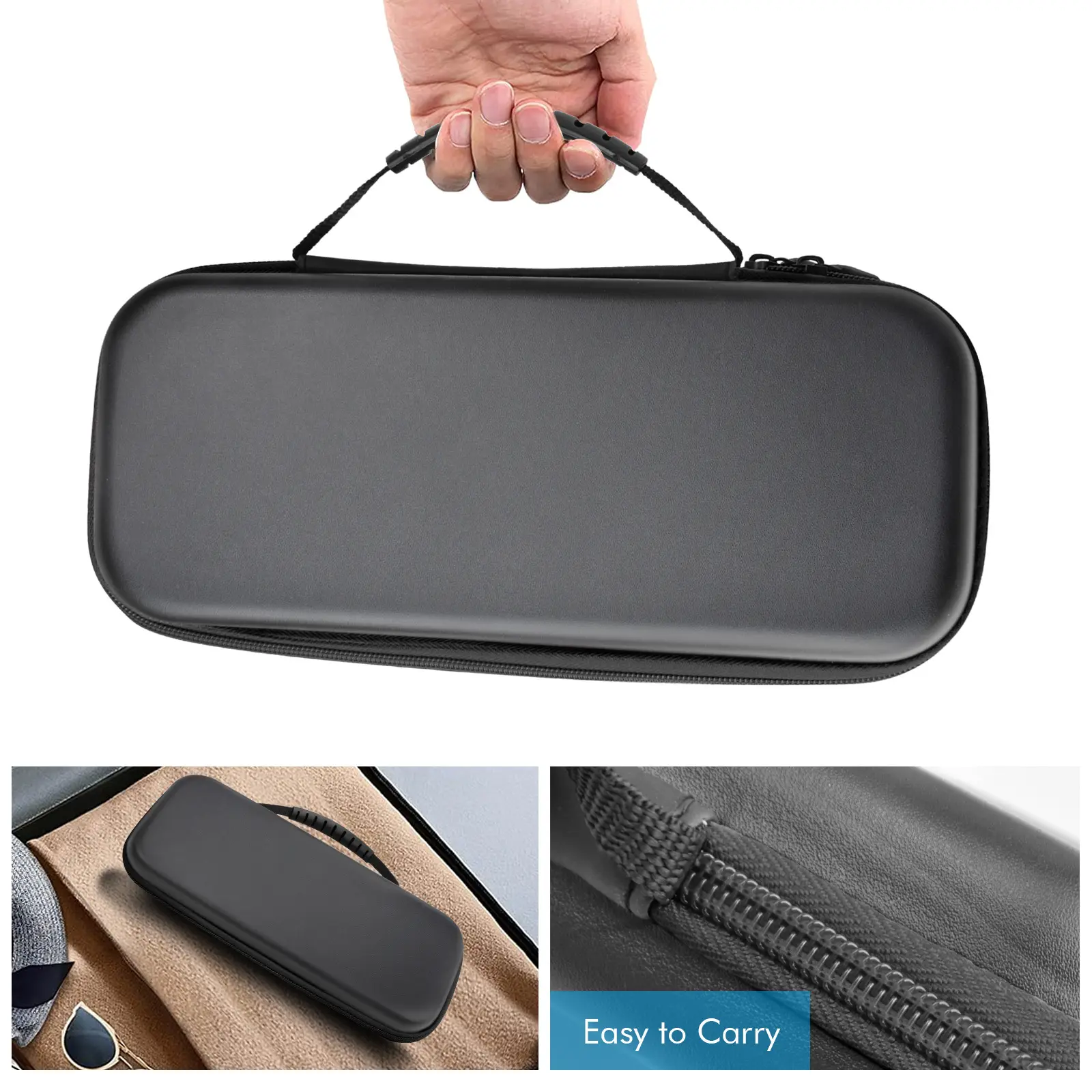 Asus ROG Ally Storage Bag Grey Black Leather — feature 11