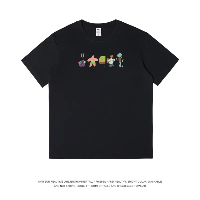 Men's Pure Cotton Printed T-Shirt White 2023 Summer