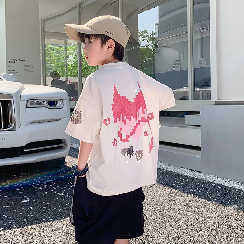 Cotton Short Sleeve T-Shirt for Boys Summer 2025 - Image 3