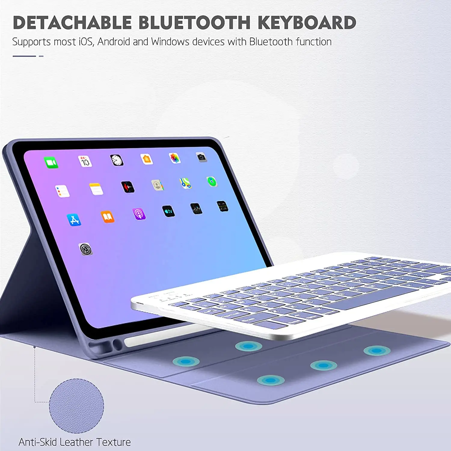 iPad Pro 11 Tablet with Bluetooth Keyboard Case 10.2 Magnetic