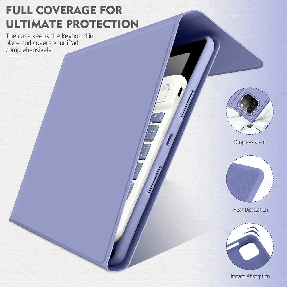 iPad Pro 11 Tablet with Bluetooth Keyboard Case 10.2 Magnetic