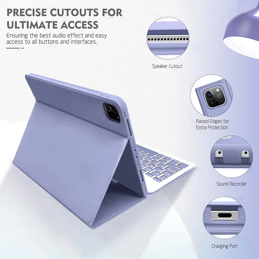 iPad Pro 11 Tablet with Bluetooth Keyboard Case 10.2 Magnetic