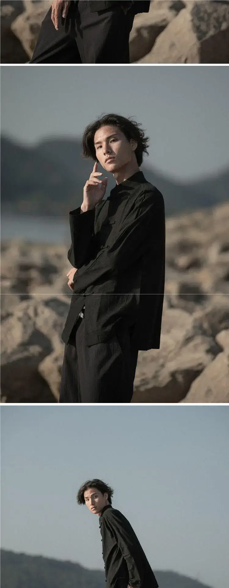 Men's Chinese Linen Tang Suit Long Sleeve Zhongshan — feature 15