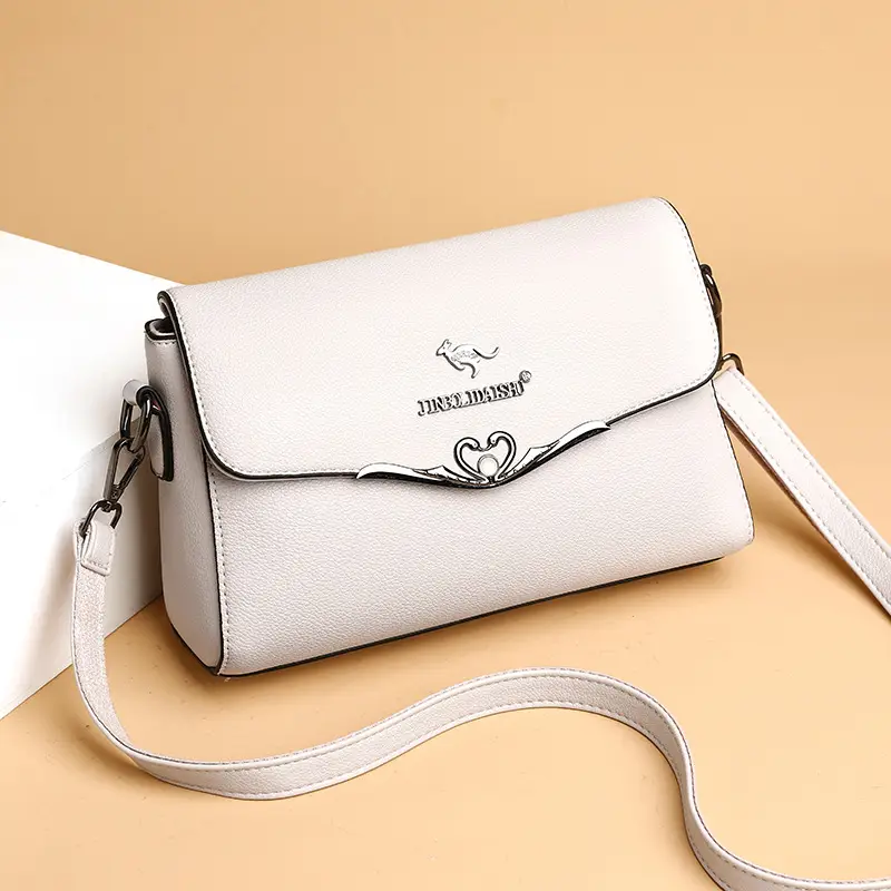 White PU Leather Crossbody Bag for Women - Image 8