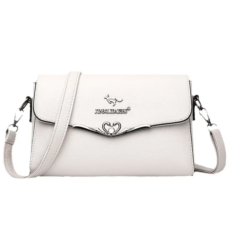 White PU Leather Crossbody Bag for Women - Image 9