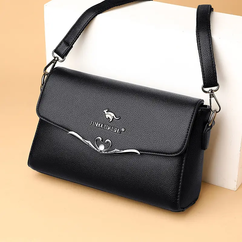 White PU Leather Crossbody Bag for Women - Image 3