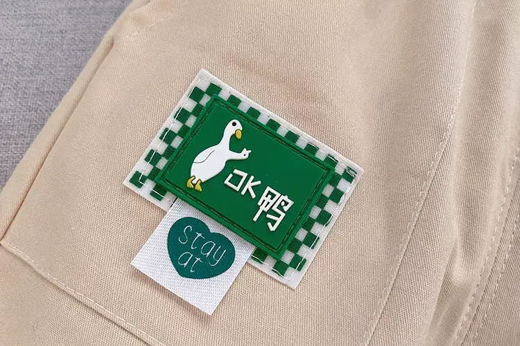 Kids Polo Shirt Set Blue Green Beige Summer Wear — feature 11