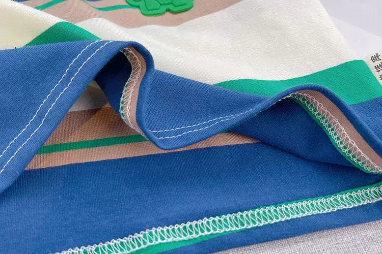 Kids Polo Shirt Set Blue Green Beige Summer Wear — feature 7