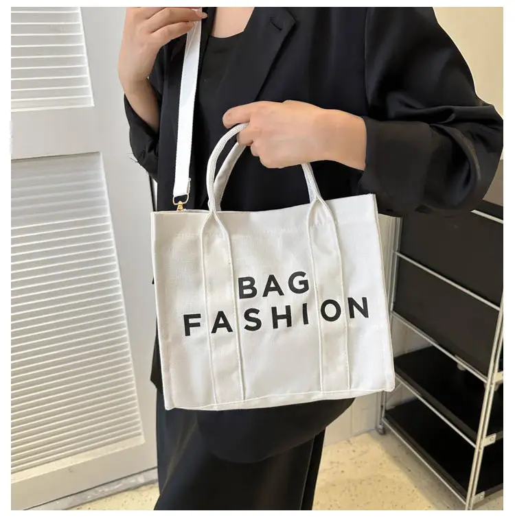Red Letter Print Large Capacity Shoulder Crossbody Tote Bag — feature 15