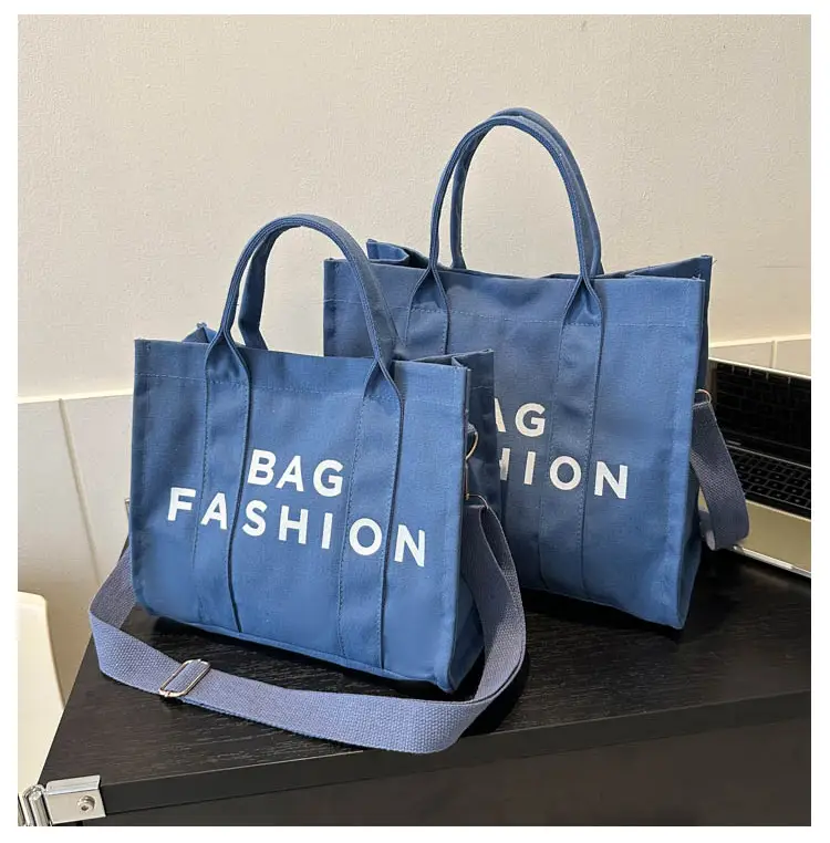 Red Letter Print Large Capacity Shoulder Crossbody Tote Bag — feature 18