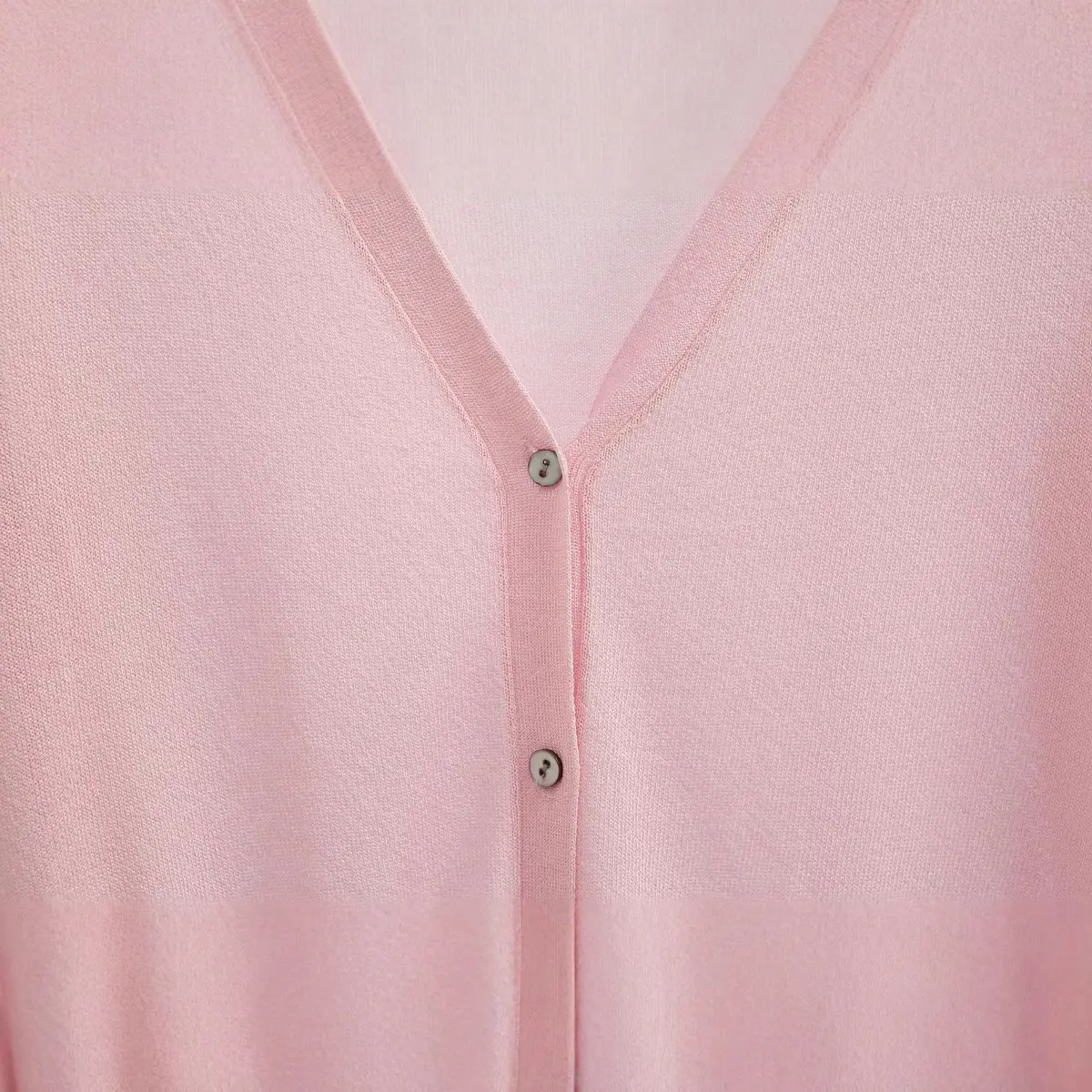 Women's Korean Style V-Neck Cardigan Light Colors - Image 9