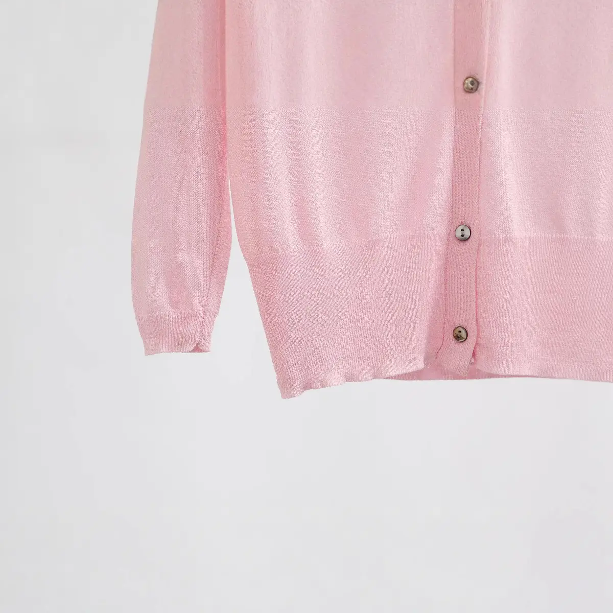 Women's Korean Style V-Neck Cardigan Light Colors - Image 10