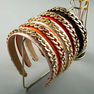 Orange Full Diamond Hairband for Women — feature 7