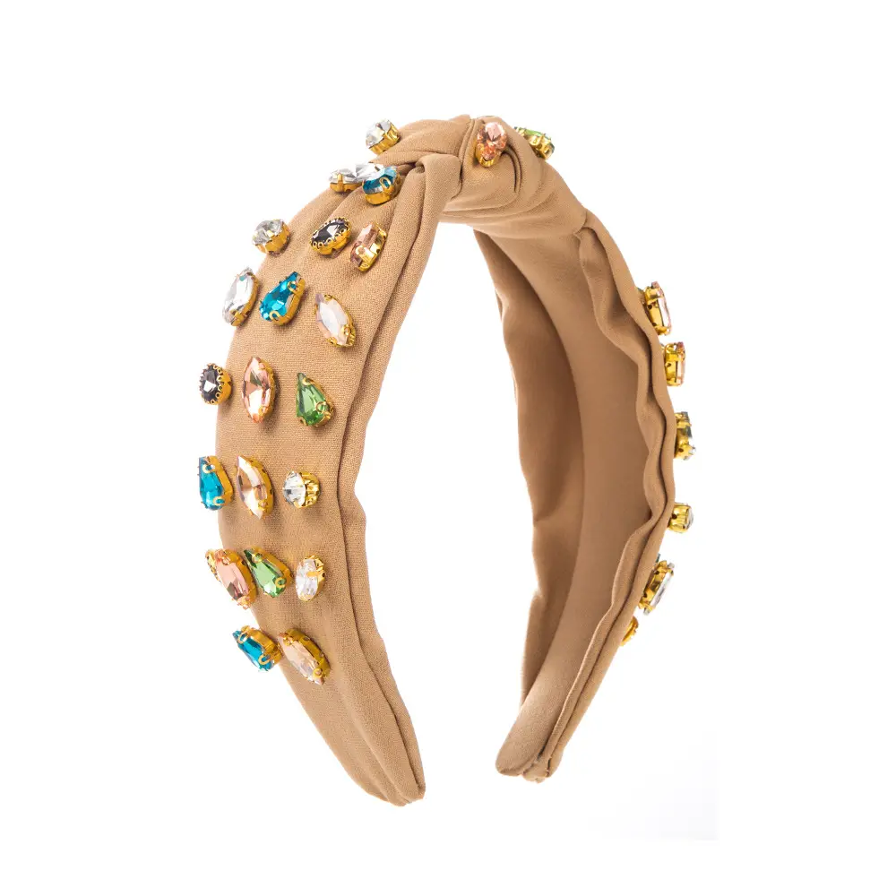 Orange Full Diamond Hairband for Women