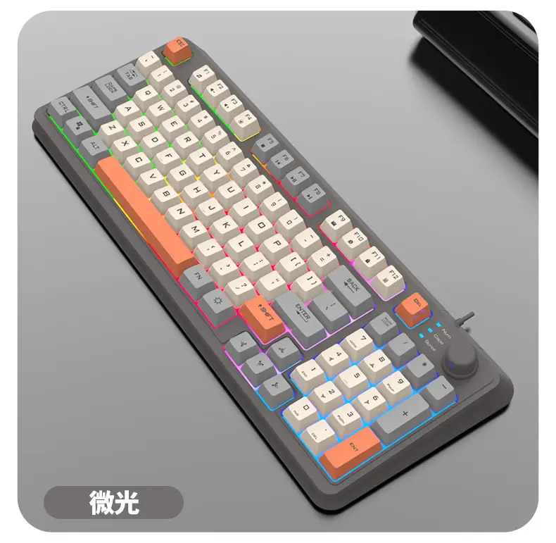 Xuan Yinhu K82 Gaming Keyboard with Mechanical Feel, Gaming Luminous Desktop Computer Office Home USB Wired Keyboard — feature 11