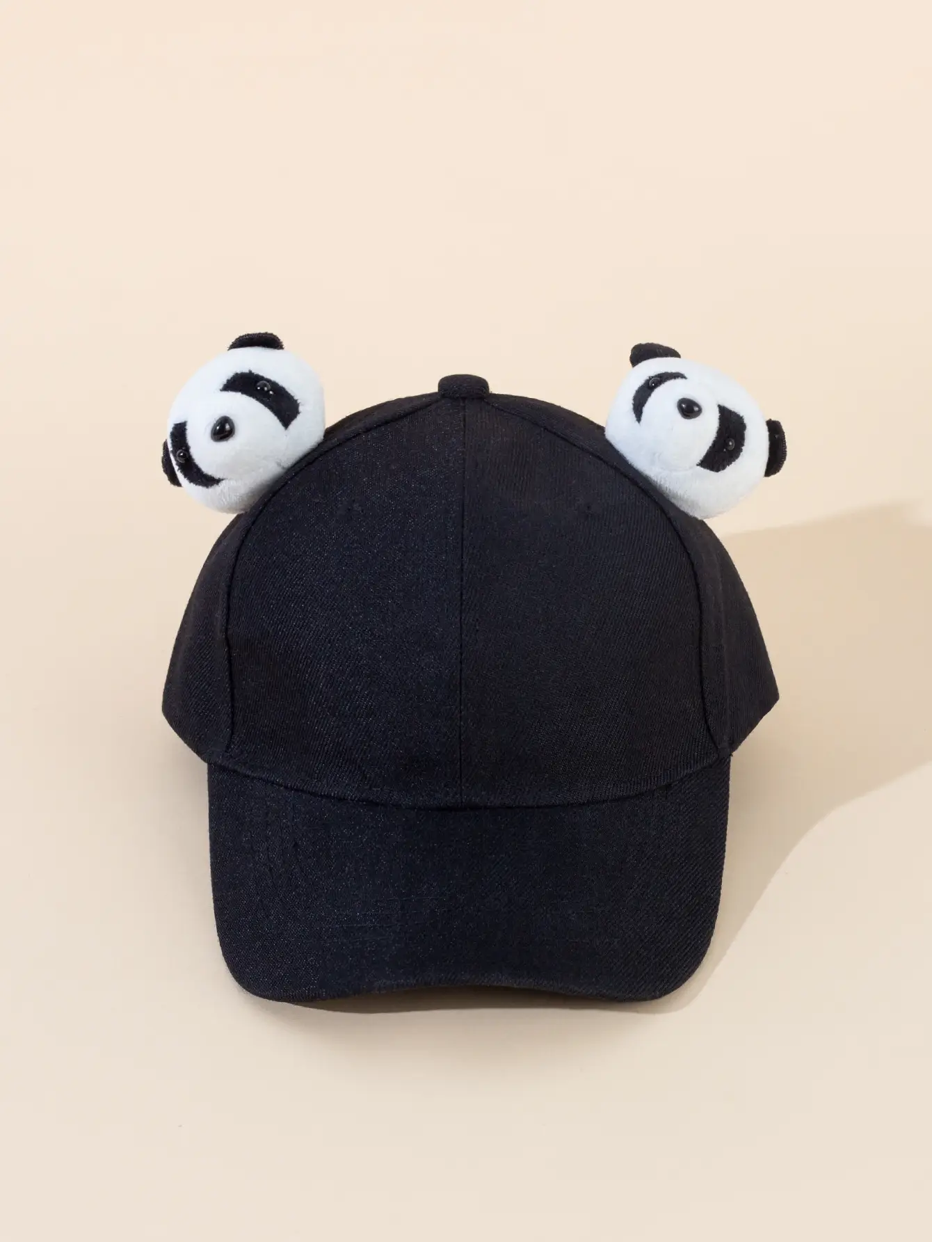 Black Animal Ears Cap for Men Women Adjustable Baseball Cap - Image 3