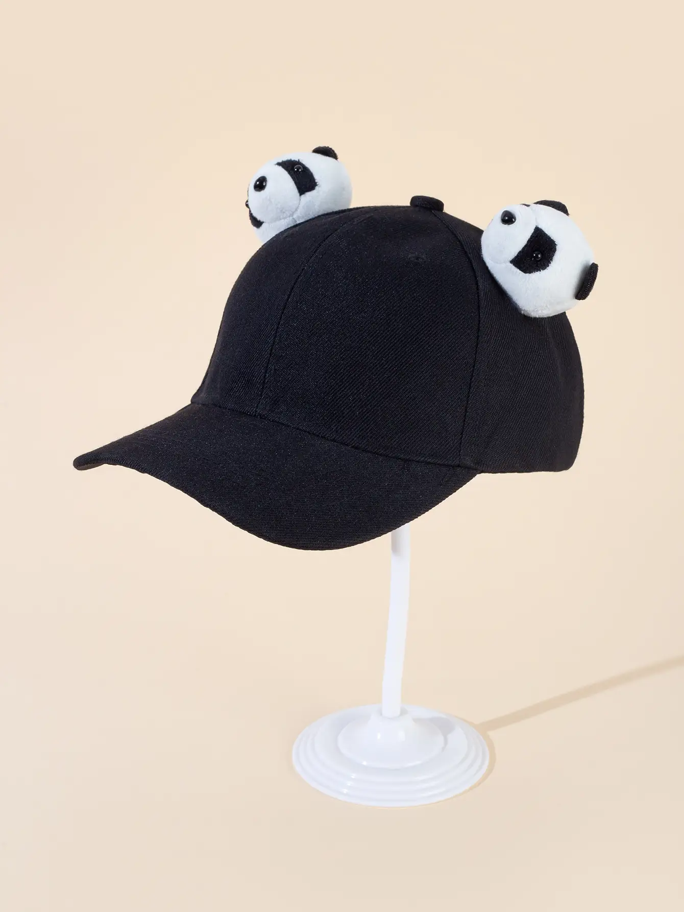 Black Animal Ears Cap for Men Women Adjustable Baseball Cap - Image 4