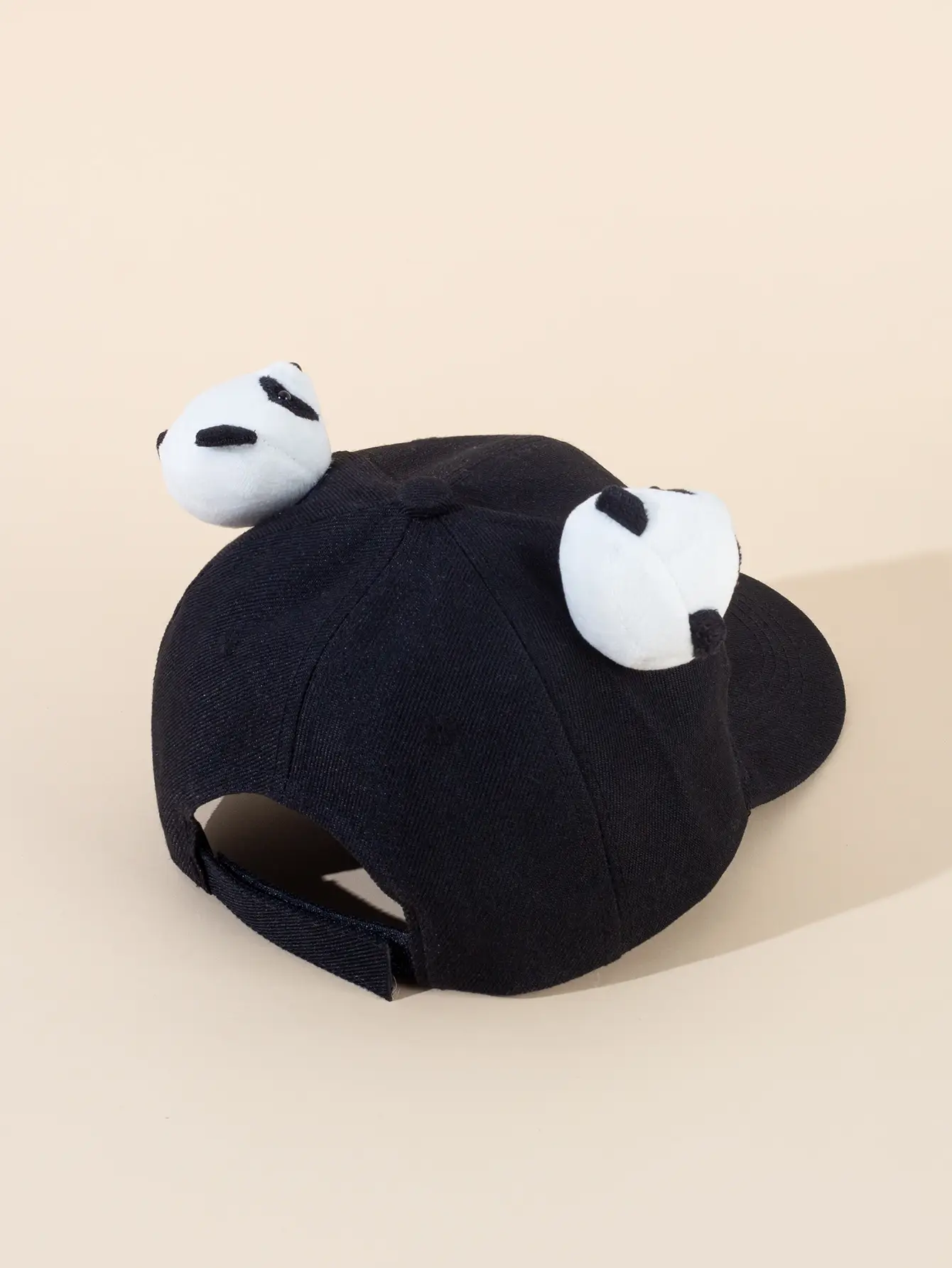 Black Animal Ears Cap for Men Women Adjustable Baseball Cap — feature 4