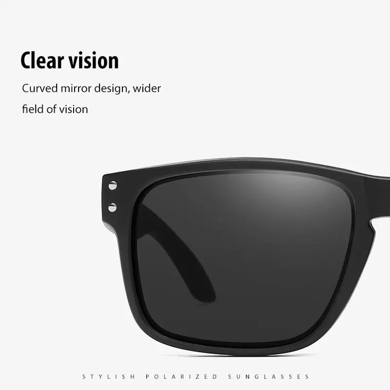 New Men's Square Polarized Sunglasses Riding Driving Fishing Outdoor - Image 12