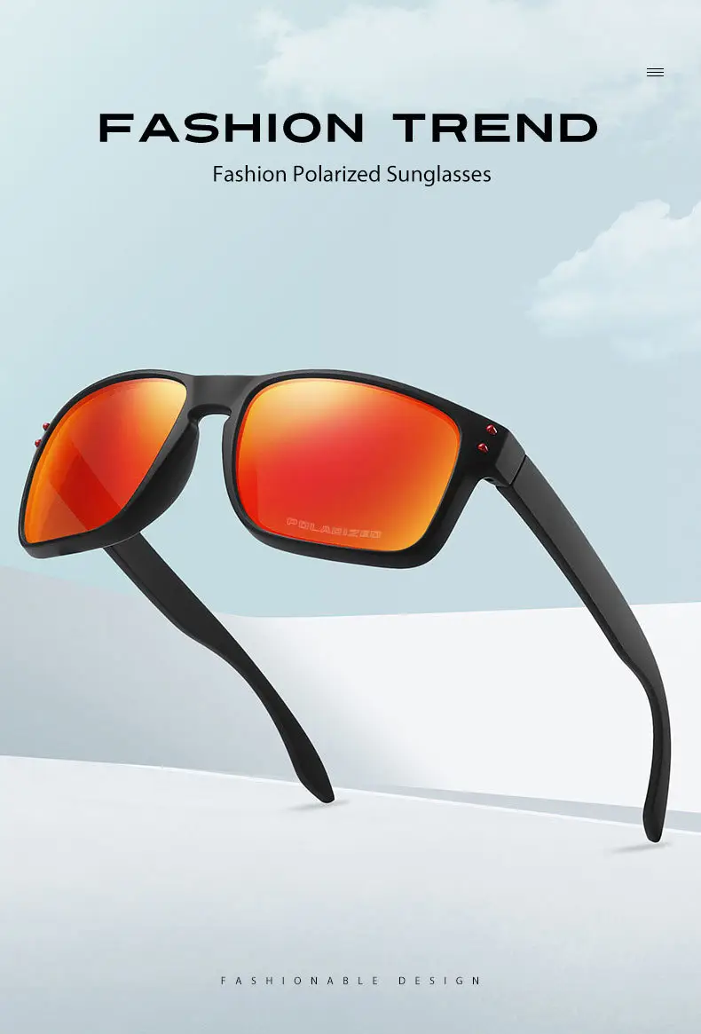 New Men's Square Polarized Sunglasses Riding Driving Fishing Outdoor — feature 1
