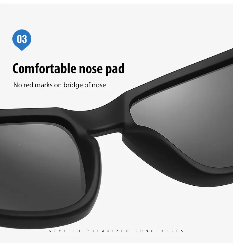 New Men's Square Polarized Sunglasses Riding Driving Fishing Outdoor — feature 5