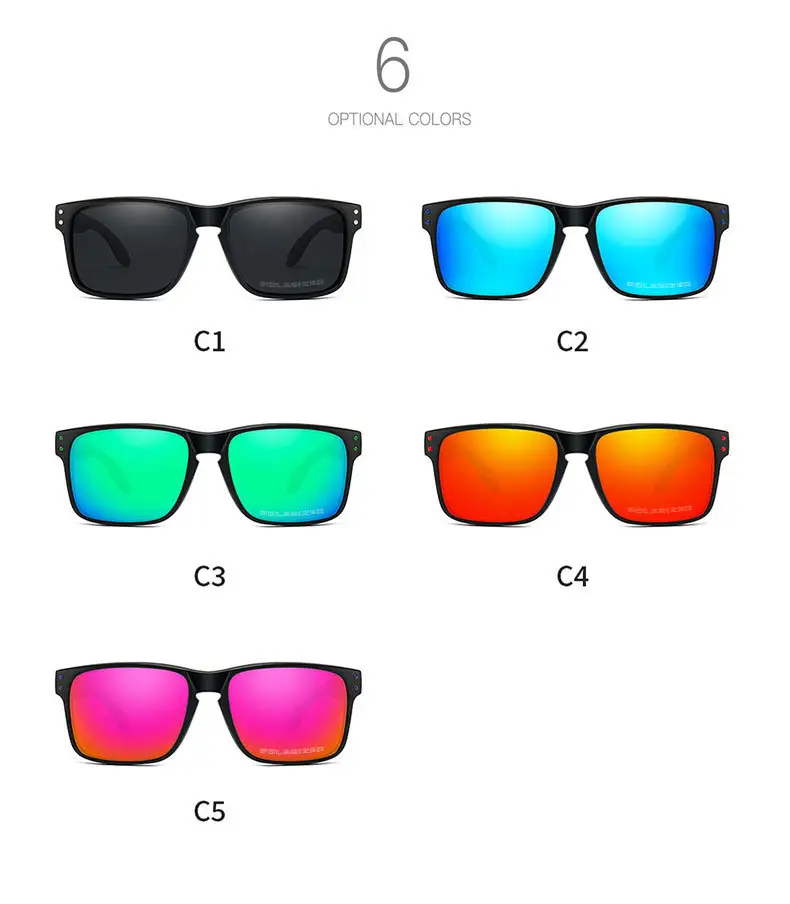 New Men's Square Polarized Sunglasses Riding Driving Fishing Outdoor — feature 7