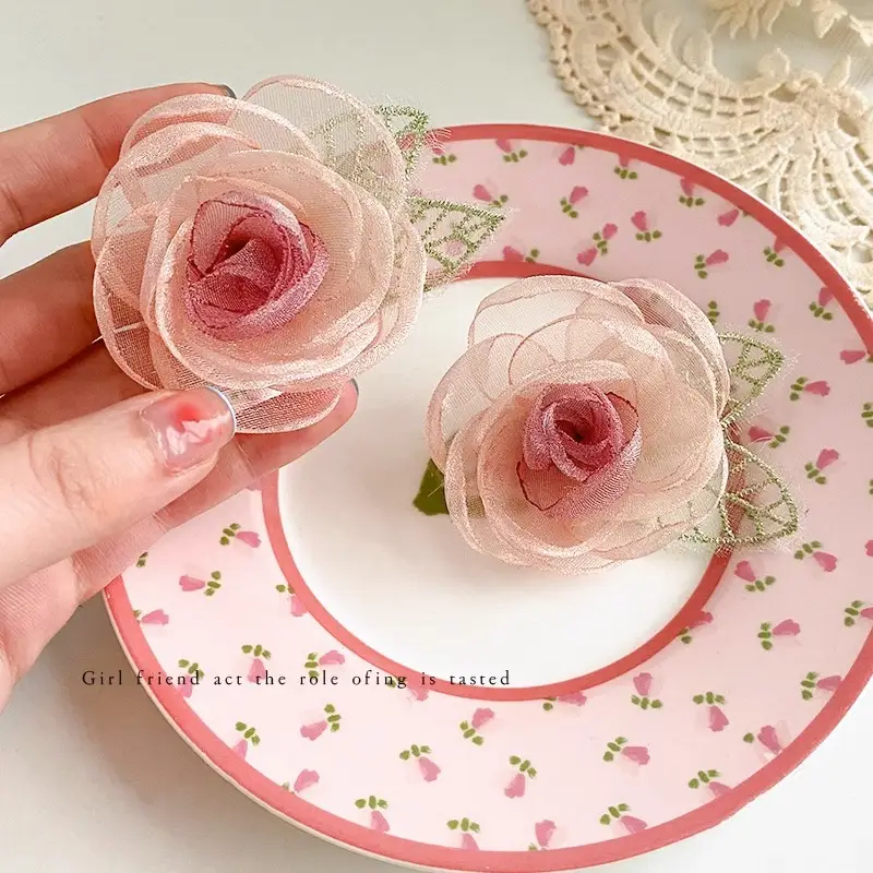 Red Rose Hairpin Clip for Girls - 1 Pc — feature 4